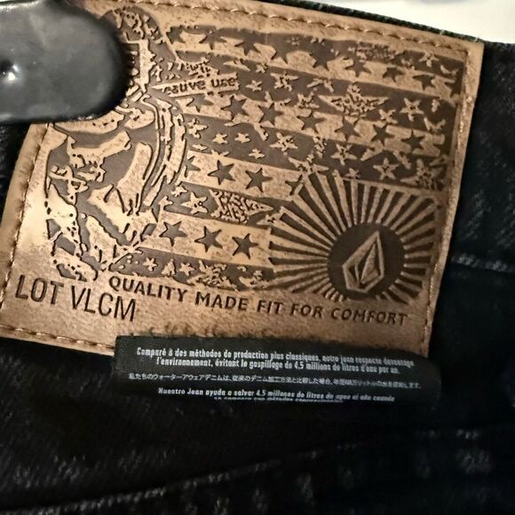Vorta Black Straight Jeans Sleek Modern Design - Picture 3 of 7